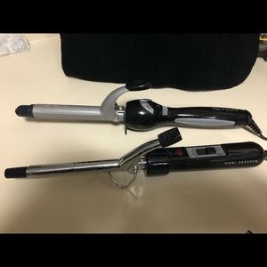 2 vintage curling irons